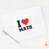 I LIEBE MATH RUNDER AUFKLEBER (Umschlag)
