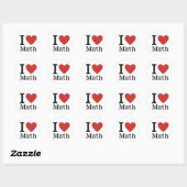 I ❤️ Liebe Math STICKER (Blatt)