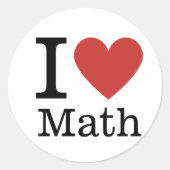 I ❤️ Liebe Math STICKER (Vorderseite)