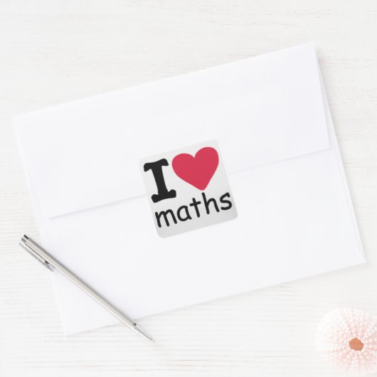 I Liebe Math Sticker (Umschlag)