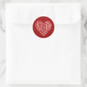 I Liebe Math Sticker (Tasche)