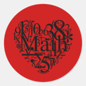 I Liebe Math Sticker (Vorderseite)