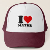 I LIEBE MATH TRUCKERKAPPE (Vorderseite)