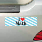 I Liebe-Mathe Autoaufkleber (Auf Auto)