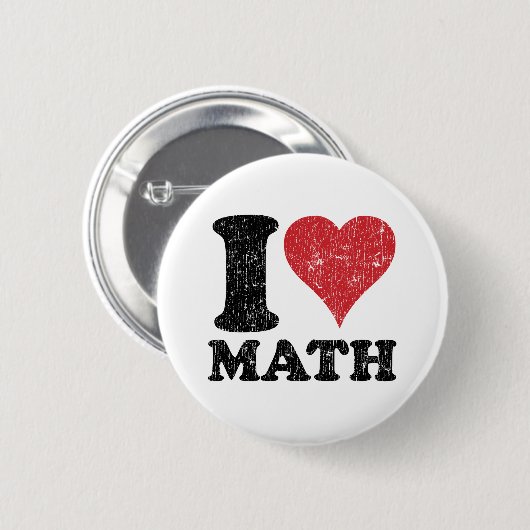 I Liebe-Mathe Button (Vorne & Hinten)