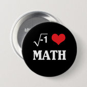 I Liebe-Mathe Button (Vorne & Hinten)