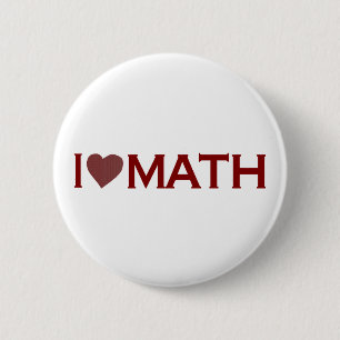 I Liebe-Mathe Button