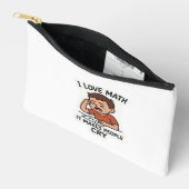 I Liebe Mathe - Funny Cartoon Sticker Zubehörtasche (Offen)