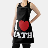 I Liebe Mathe I Heart Groovy Retro Schürze (InSitu)