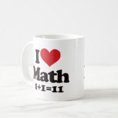 I Liebe-Mathe! Kaffeetasse (Vorderseite Links)