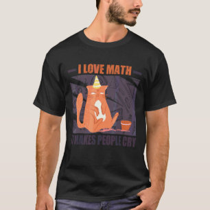 I Liebe Mathe macht Leute wühlen Grumpy Cat 4 T-Shirt