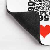 I Liebe-Mathe Mousepad (Ecke)
