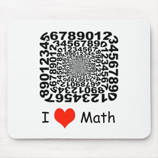 I Liebe-Mathe Mousepad (Vorne)