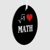 I Liebe-Mathe Ornament (Vorderseite)