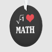 I Liebe-Mathe Ornament (Vorderseite)