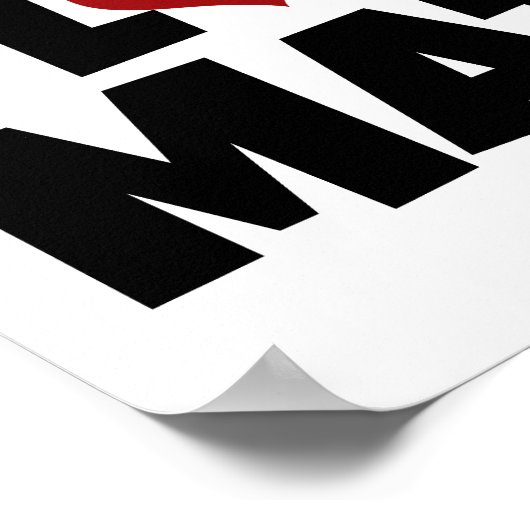 I Liebe Mathe Poster (Ecke)