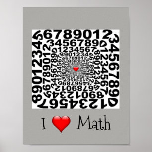 I Liebe-Mathe Poster