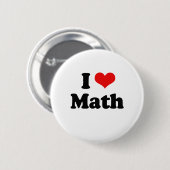 I Liebe-Mathe-T-Shirt Button (Vorne & Hinten)