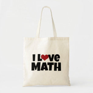 I Liebe-Mathe-Taschen-Tasche Tragetasche
