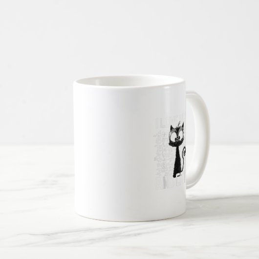 I Liebe Mathe und Katzen Schwarze Katze Funny Spri Kaffeetasse (VorderseiteRechts)