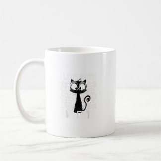 I Liebe Mathe und Katzen Schwarze Katze Funny Spri Kaffeetasse