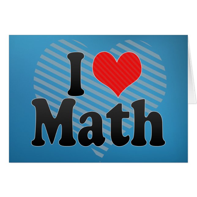 I Liebe Mathematik (Vorderseite (Horizontal))