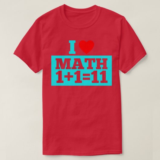 i Liebe Mathematik 9 T-Shirt (Design vorne)