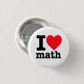 "I Liebe Mathematik" Button (Vorne & Hinten)