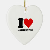 I LIEBE MATHEMATIK KERAMIK ORNAMENT (Rechts)