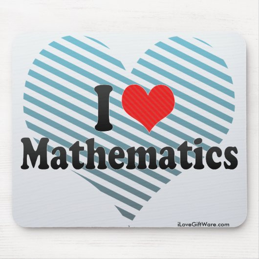 I Liebe-Mathematik Mousepad (Vorne)