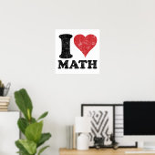 I Liebe Mathematik Poster Print (Heimbüro)