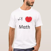 I Liebe Mathematik T-Shirt (Vorderseite)