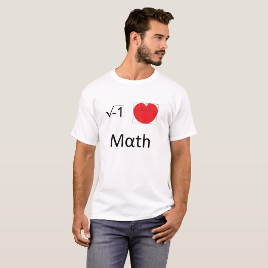 I Liebe Mathematik T-Shirt (Vorne ganz)