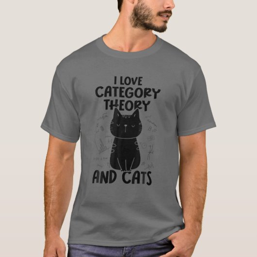 I Liebe Mathematik und Katzen - Funny Category The T-Shirt (Vorderseite)