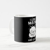 I Liebe Mathematik und Katzen Lehrerin Katze Lover Kaffeetasse (Vorderseite Links)