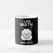 I Liebe Mathematik und Katzen Lehrerin Katze Lover Kaffeetasse (Mittel)