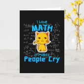 I Liebe Mathematiker Mathematiker Cat Formulas Gee Karte (Gelbe Blume)