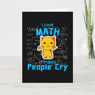 I Liebe Mathematiker Mathematiker Cat Formulas Gee Karte