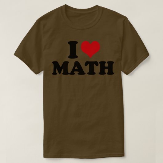 I Liebe Mathematiklehrerin T-Shirt (Design vorne)