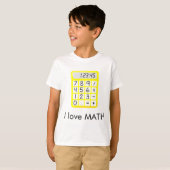 I Liebe Mathematikrechner T-Shirt (Vorne ganz)