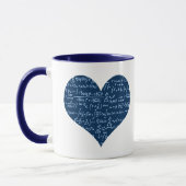 I Liebe mathematische Tasse (Links)
