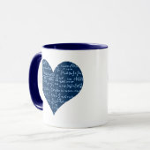 I Liebe mathematische Tasse (Vorderseite Links)
