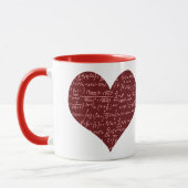I Liebe mathematische Tasse (Links)