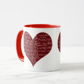 I Liebe mathematische Tasse (Vorderseite Links)