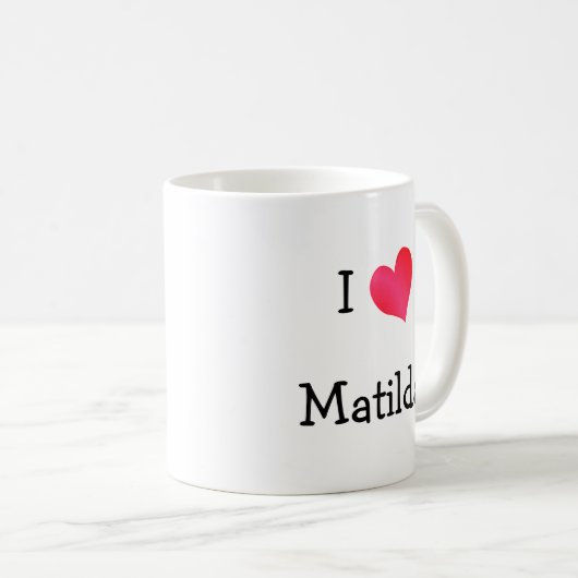 I Liebe Matilda Kaffeetasse (VorderseiteRechts)