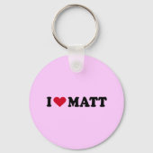 I LIEBE MATT SCHLÜSSELANHÄNGER (Vorderseite)