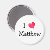 I Liebe Matthew Magnet (Vorderseite/Rückseite)