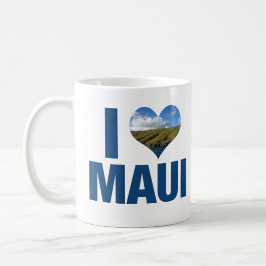 I Liebe Maui Hawaii Kaffeetasse (Links)