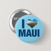 I Liebe Maui Hawaii Niedlich Hawaii Fotografie Button (Vorne & Hinten)