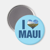 I Liebe Maui Hawaii Niedlich Hawaii Fotografie Magnet (Vorderseite/Rückseite)